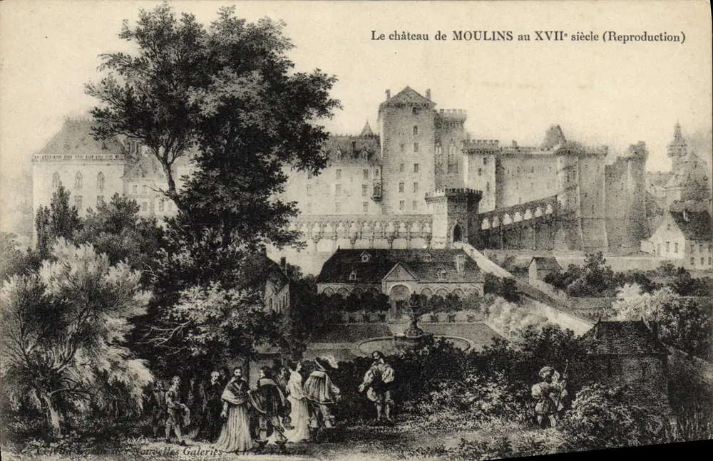 Das Schloss MOULINS im 17. Jahrhundert (Nachbildung) — Galeries — Seriennummer nicht lesbar - Vorderseite