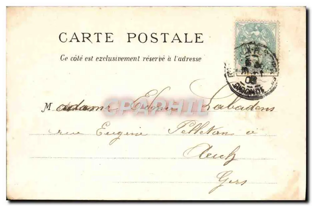 Bordeaux — Igreja de São Miguel — Editado por J. H. B. Bz. - Verso