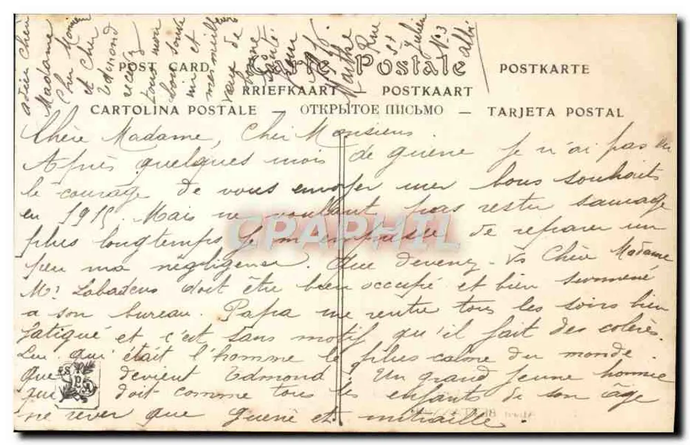 Der Vogel Frankreichs — Albert BETTANNIER — Salons de Paris - Rückseite