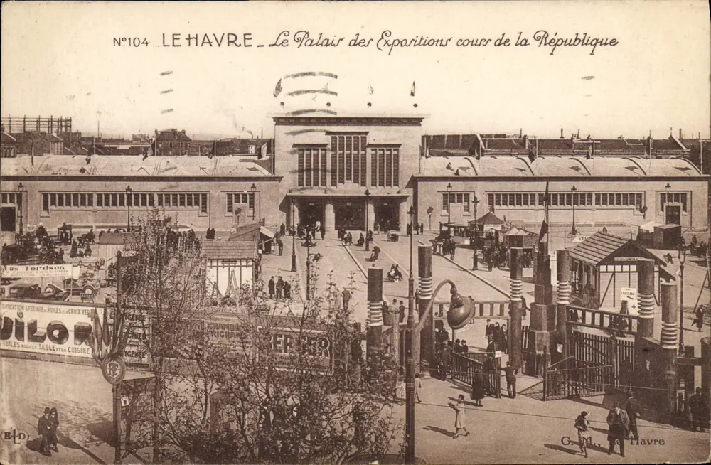 Le Havre — Das Ausstellungspalais, cours de la République — G. M. Le Havre, N°104 - Vorderseite