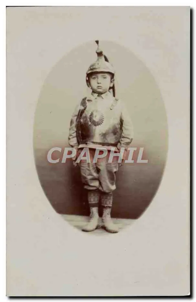 Kind in Soldatenuniform — Photographie — Société Lumière, Lyon - Vorderseite