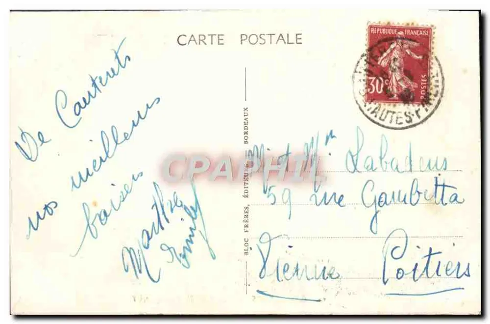Cauterets — Het meer van Gamba — Tito - Achterkant