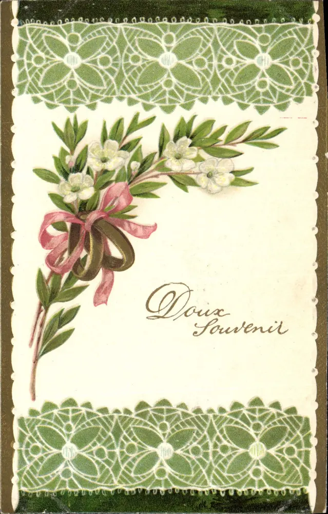Arranjo de flores — Lembrete doce — série 6018 - Frente