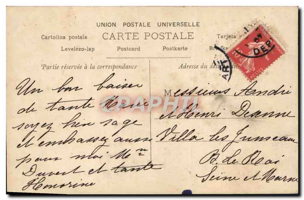 Menina vestindo um vestido com listras de bolinhas segurando um buquê de rosas — Éditeurs d'Art, Paris, série 2133 - Verso