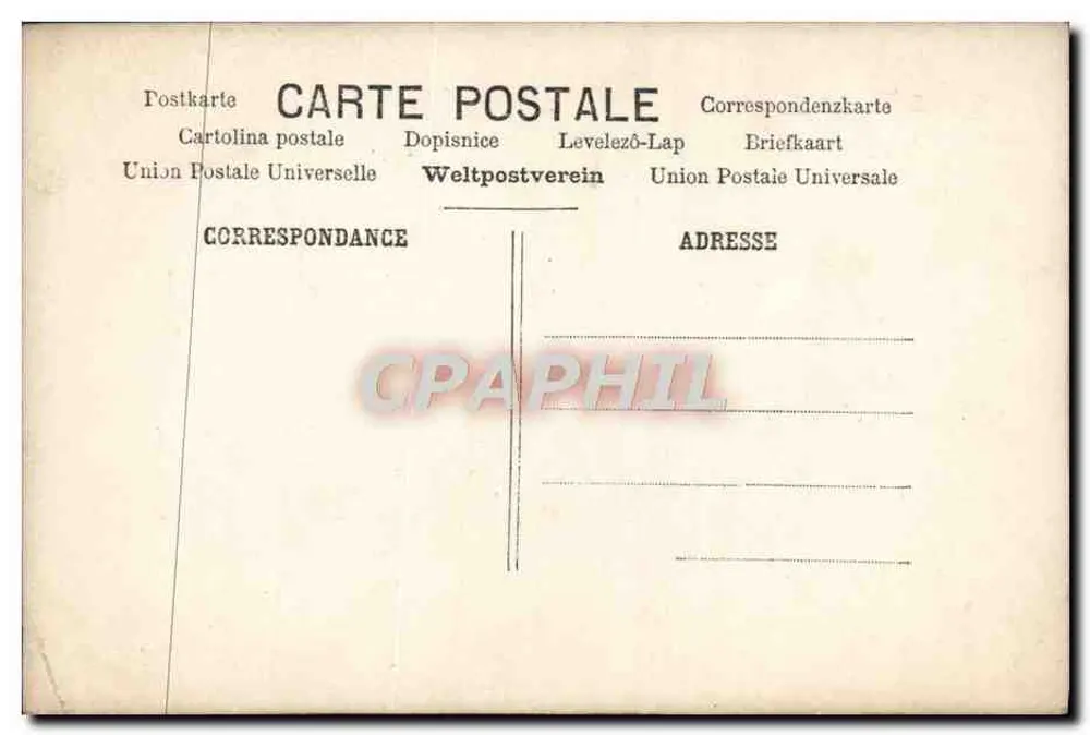 Frau in weißem Kleid mit Blumen — Stadtbild mit Mond — ARS PARIS n°15 - Rückseite