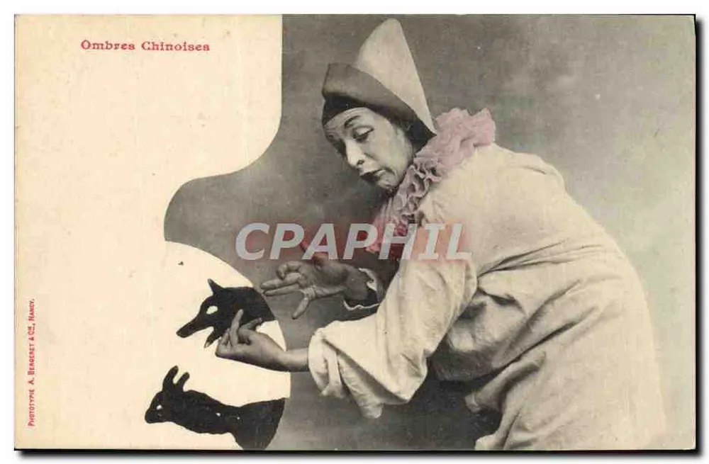 Chinesische Schatten — Marionettenspiel — Phototypie A. Braguet & Cie, Nancy - Vorderseite