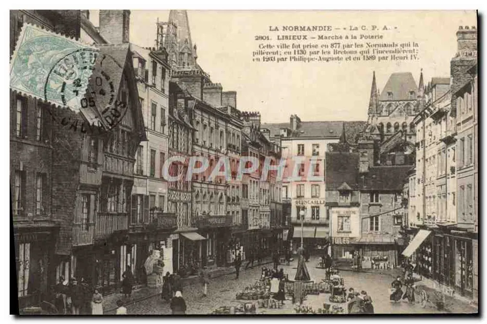 Lisieux — Keramikmarkt — Antike Ansichtskarte n°2801 - Vorderseite