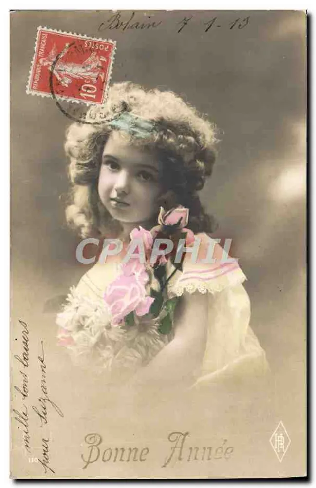 Menina com vestido de flores — Boa Ano — editor HR, n°110 - Frente
