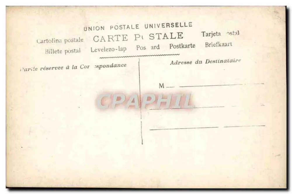 Femme en robe bleu pâle — tenant un bouquet — éditeur Janvier, n° 199 - Verso