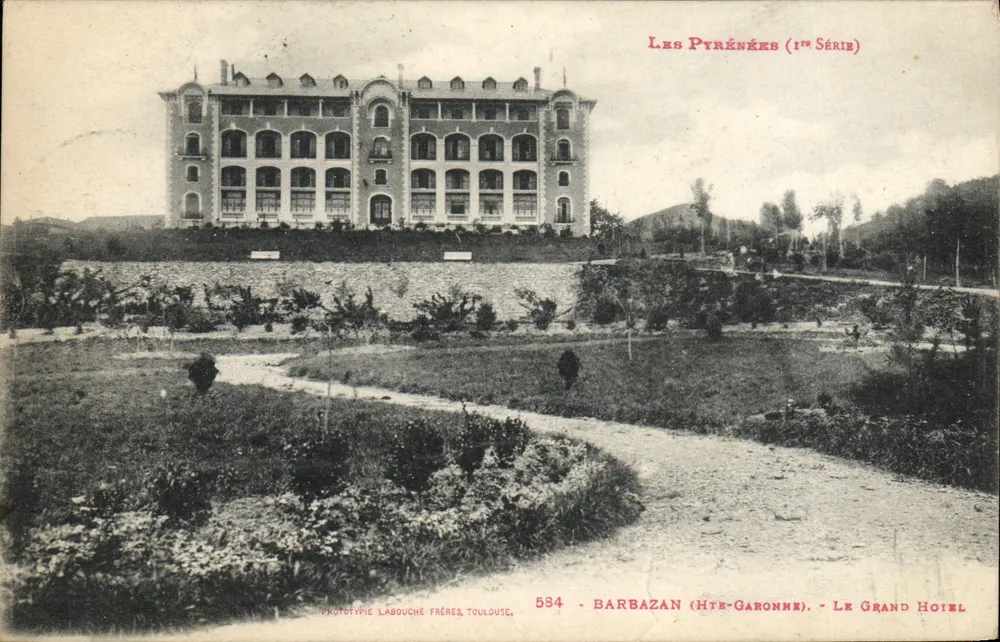 Barbazan (Hte-Garonne) — O Grande Hotel — Fototipia Labouche Frères, Toulouse, 594 - Frente