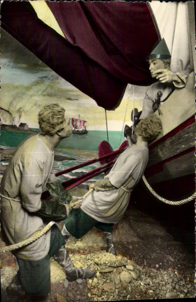 Débarquement des Vikings — Musée de Cire — Château Robert Le Diable, Moulineaux - Recto