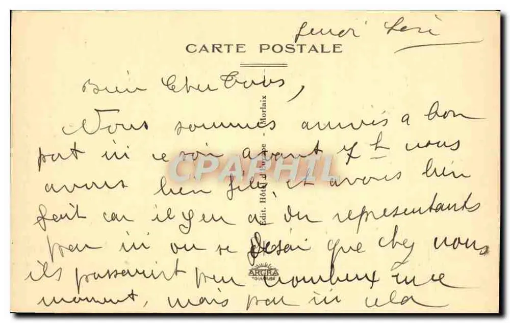 Morlaix — Rue Ange-de-Guernisac — Jean Picart - Verso