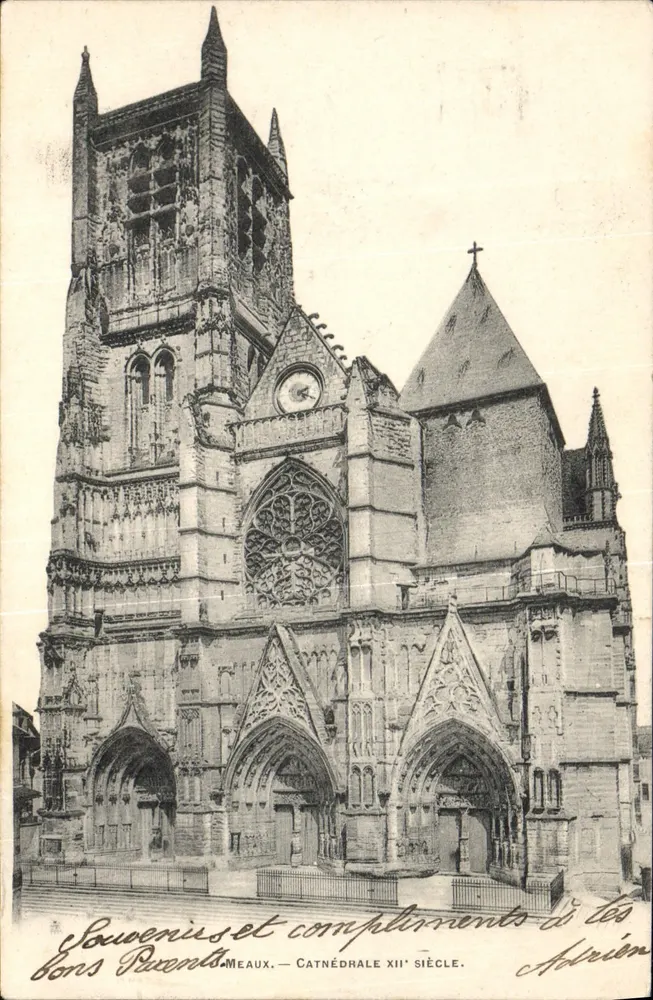 Meaux — Catedral do século XII — Adrién - Frente
