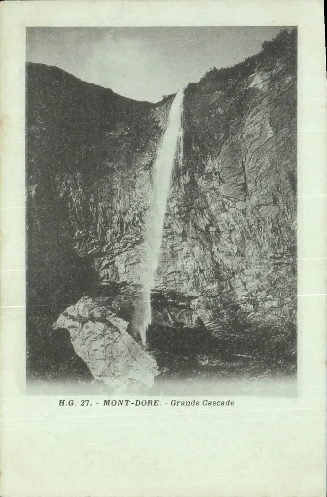 Mont-Dore - Grande Cascade — H.G. 27 - Frente