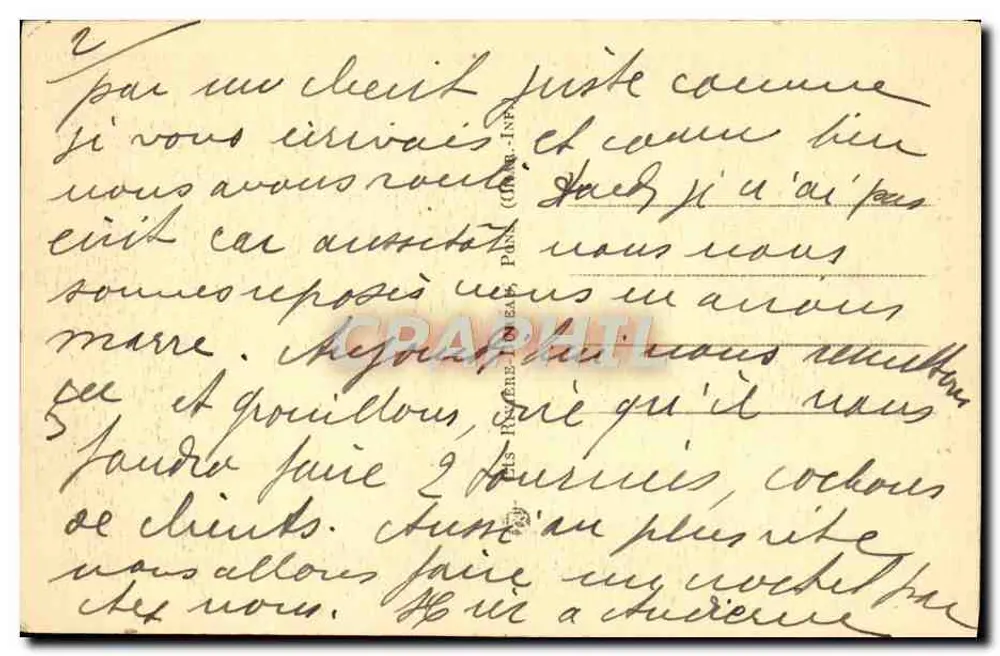 Plozévet (Finistère) — Le Calvaire, le Monument et l'Église — n°3717 - Verso