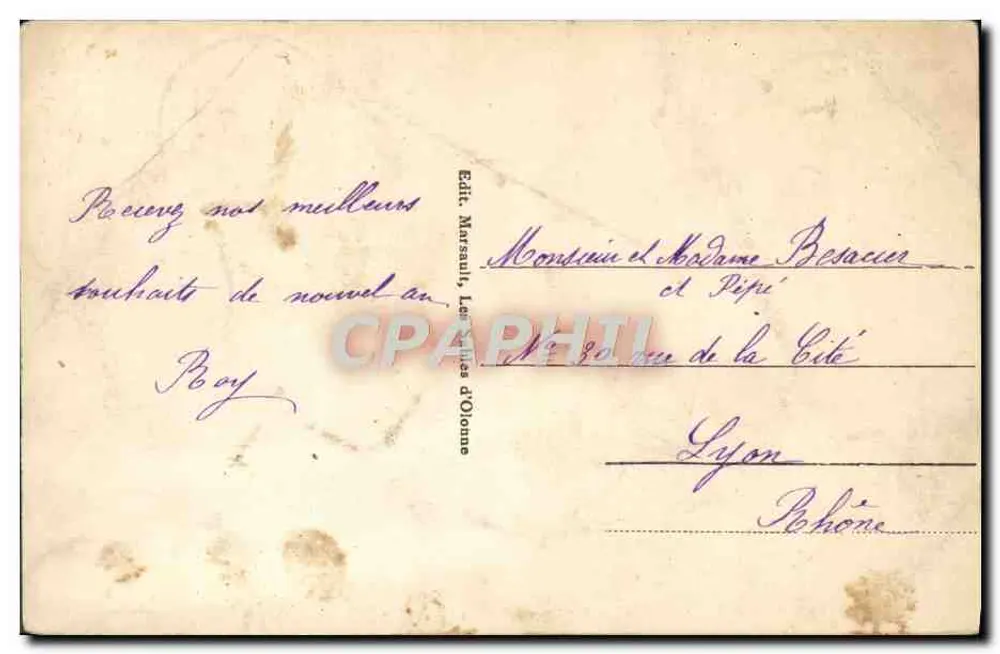 Les Sables d'Olonne - Jardim do Palácio — editor Masaul, n°86 - Verso