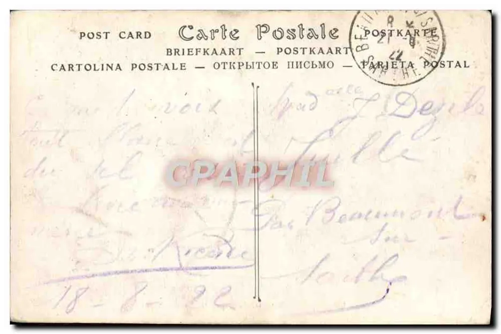 Les Sables-d'Olonne — Os Marais Salgados — Jhoté, n°127 - Verso