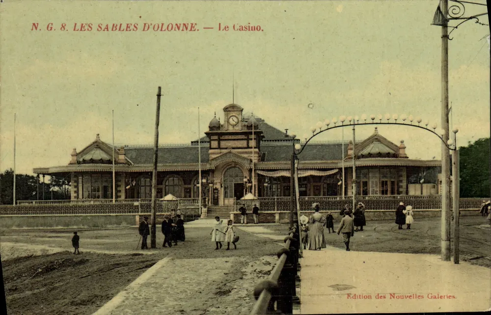 Les Sables-d'Olonne — O Casino — Edição das Novas Galerias, N.G. 8 - Frente