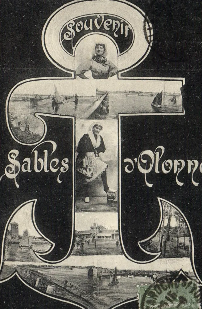 Sables d'Olonne — Lembrança — Editor desconhecido, número de série não visível - Frente