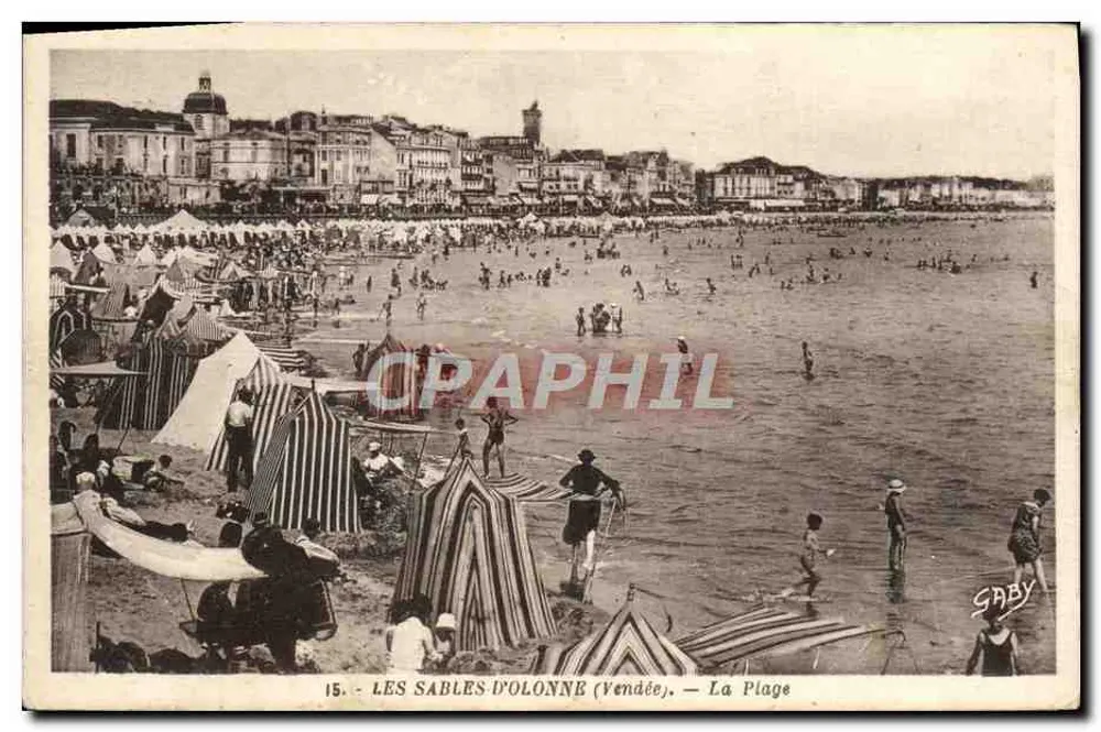 Les Sables-d'Olonne (Vendée) — La Plage — Édition Gaby - Frente