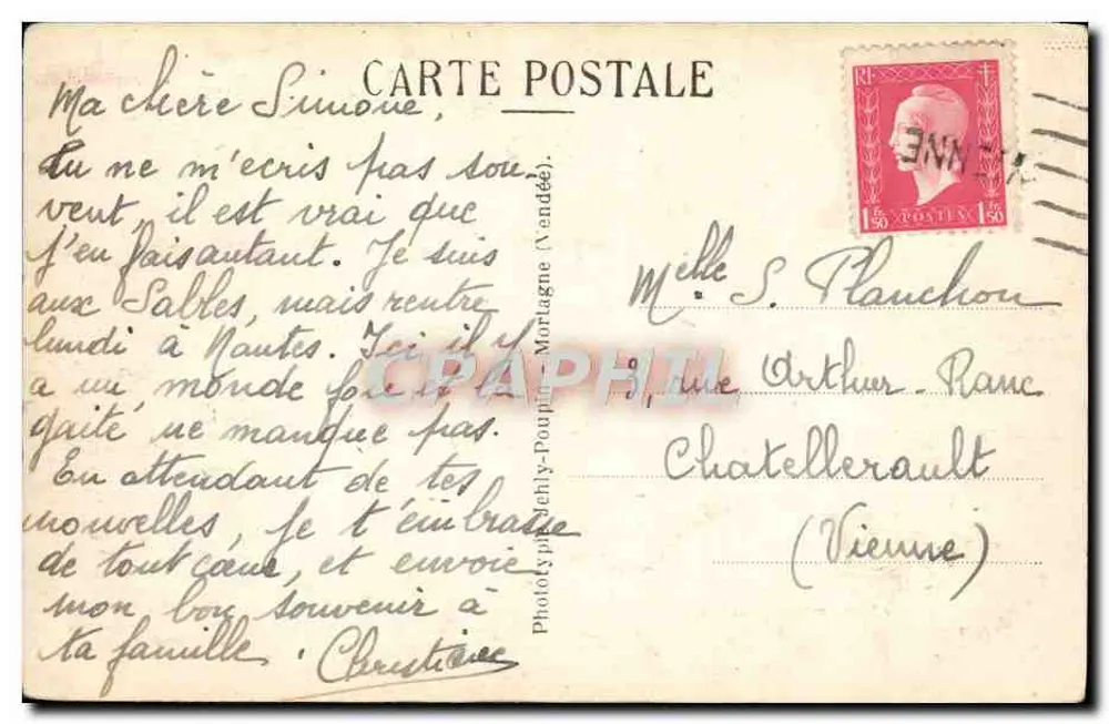Les Sables-d'Olonne (Vendée) — Marais Salants - Verso