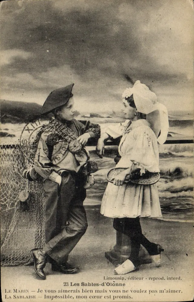 O marinheiro e a sablaise — Les Sables-d'Olonne — Limousin, editor, n°23 - Frente