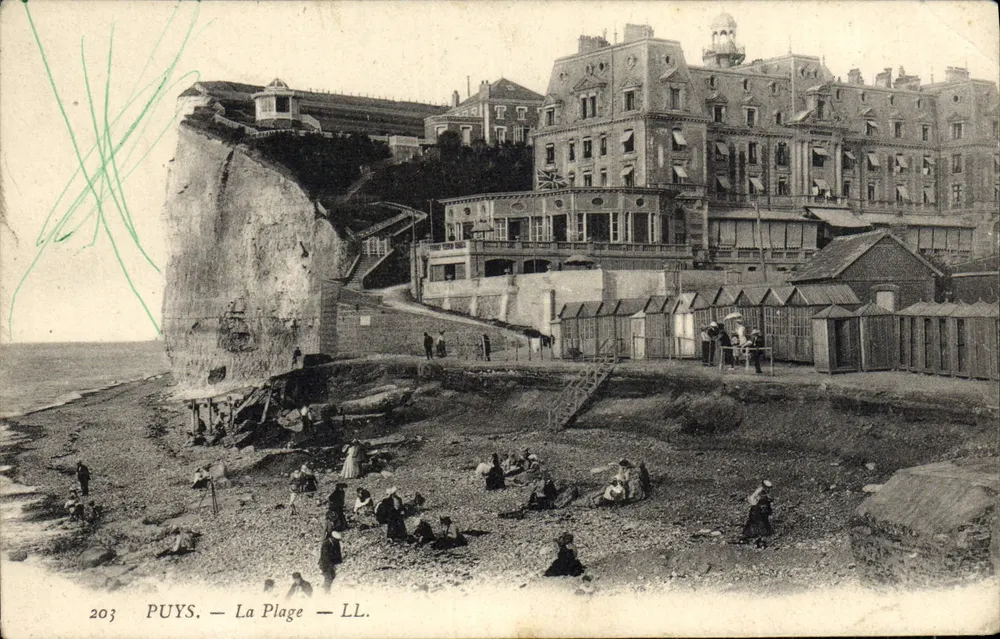 Puys — La Plage — LL. — Éditeur LL. n° 203 - Frente
