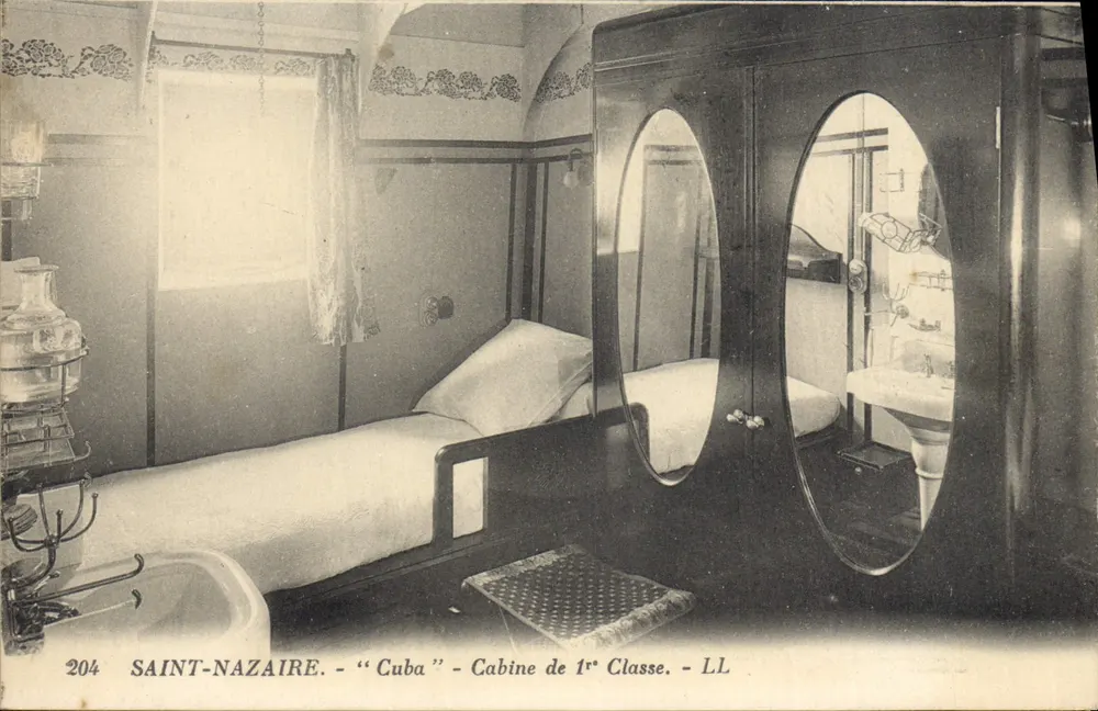 Saint-Nazaire - 'Cuba' - Kabine der 1. Klasse - LL - Vorderseite