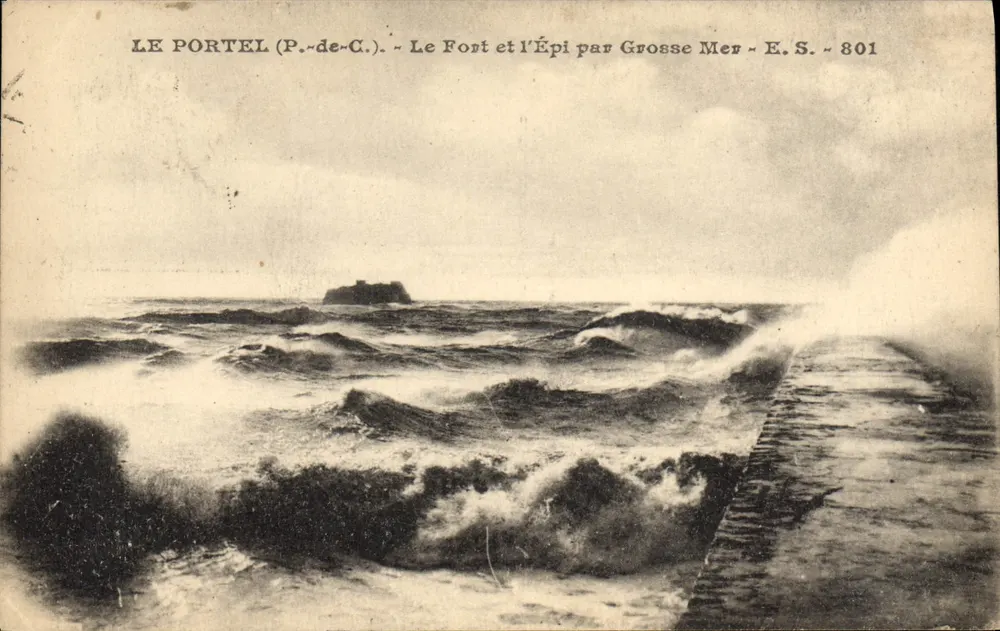 Le Portel (P.-de-C.) — Der Fort und der Epi bei Grosse Mer — E.S. ~ 801 - Vorderseite