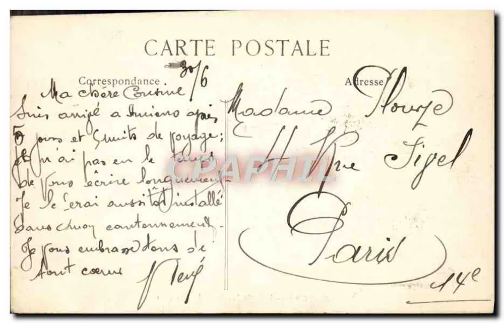 Amiens — A Escola Normal dos Meninos — L. Caron, fotografia e edição, Amiens, n° 385 - Verso