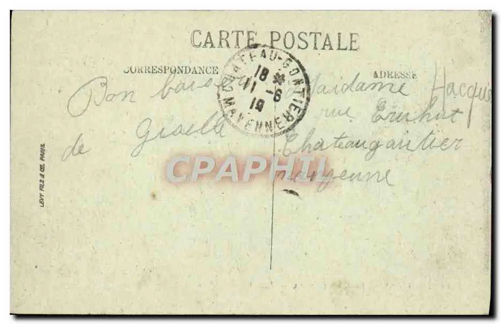 Louvières — A Estrada de Évreux — LL. - Verso