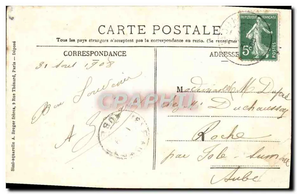 लाजेस — कैस्टल — पी. मियोट, एडिट., चौरॉस — रिप. इंट. - पीछे