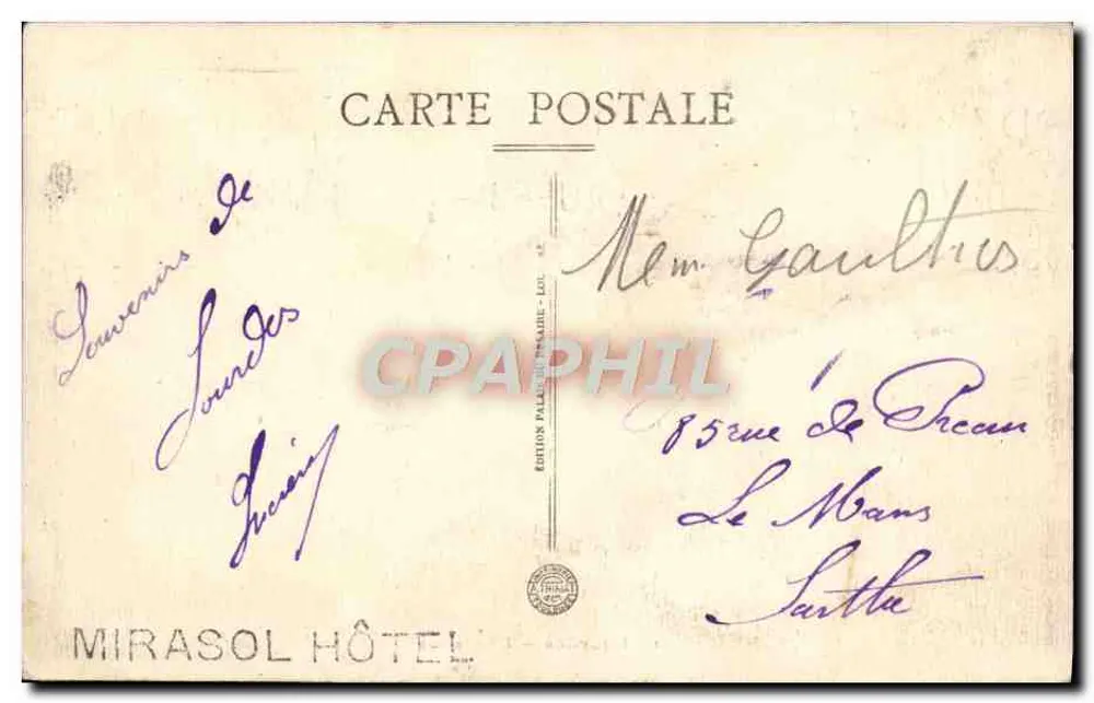 Lourdes — A Esplanada — Edição Pallet Penaire - Verso