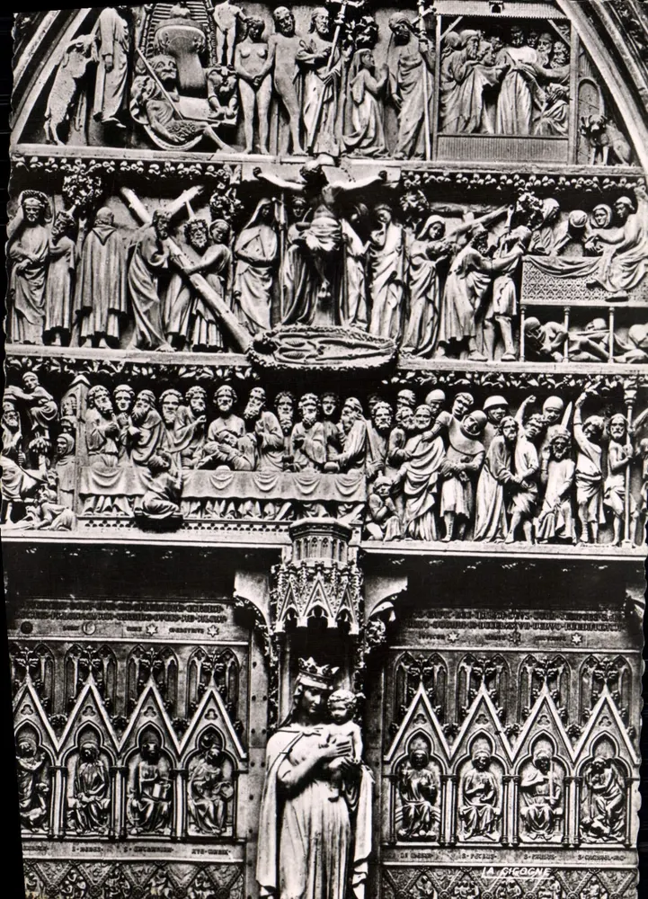 Straßburg - Die Kathedrale - Tympanon des Großen Portals — Édition La Cigogne, Straßburg - Vorderseite