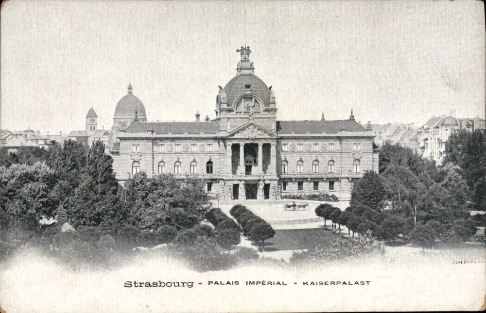Estrasburgo - Palácio Imperial - Kaiserpalast — editor SIAER, n° 30 - Frente