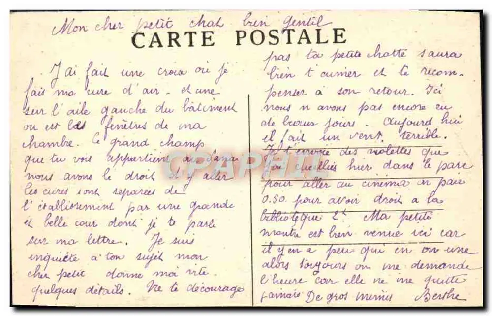 Sanatório de Seyssuel — Vista geral - Verso