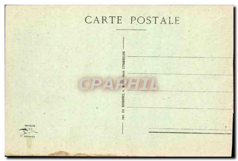 Straßburg - Ansicht von La Petite France — Verlag Marque, Nr. 109 - Rückseite