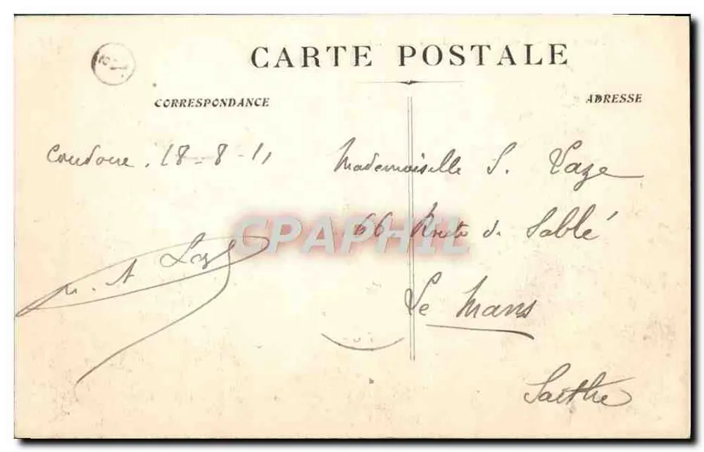 Marseille — Die Bassins de la Joliette — C. P. H. P. I. L. - Rückseite