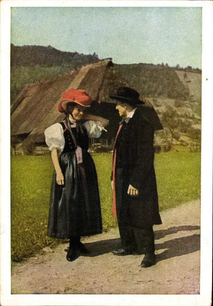 Tracht aus dem Gutachtal — Schwarzwald — Verlag Waite-Kühn, Baden-Baden, Nr. F 823 - Vorderseite
