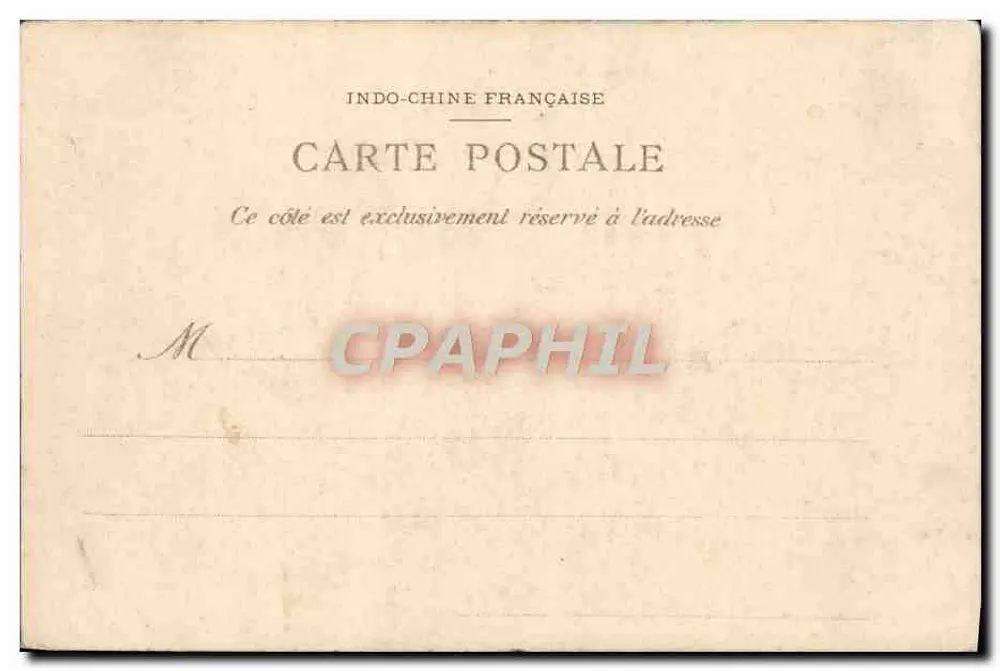 Sontay - Rande van de Rode Rivier — Collectie P. Dieulefils, n° 167 - Achterkant