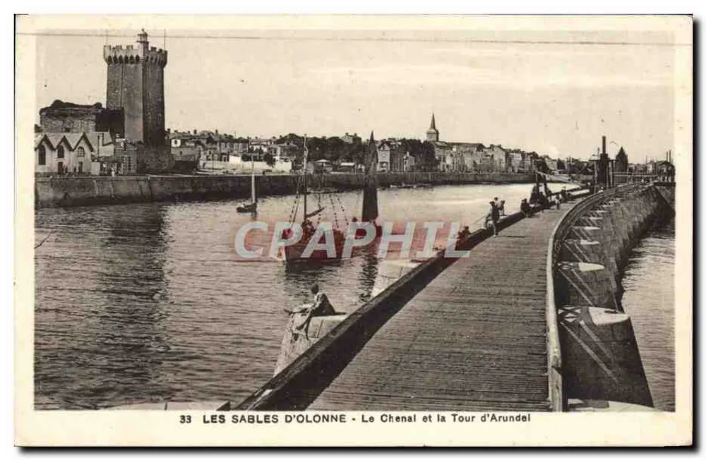 Les Sables d'Olonne — Le Chenal und die Tour d'Arundel — n°33 - Vorderseite