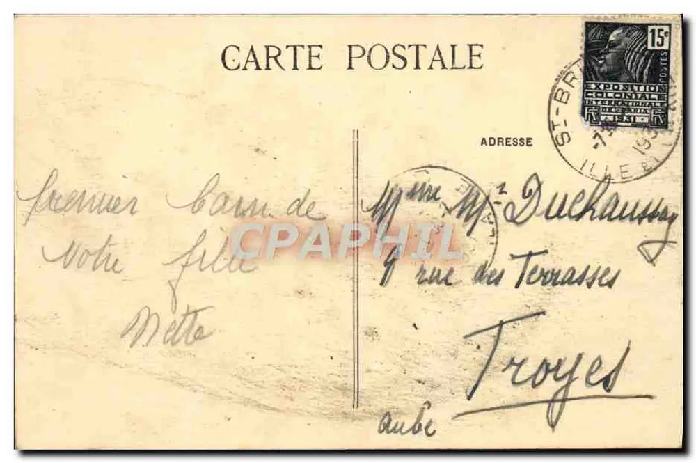 Sables d'Or les Pins — Effekt der Wellen — Bretagne - Rückseite