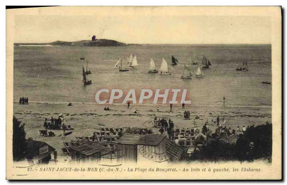 Saint-Jacut-de-la-Mer (C.-du-N.) — Ansicht der Plage du Rougeret — Verlag Briller, Nr. 27 - Vorderseite