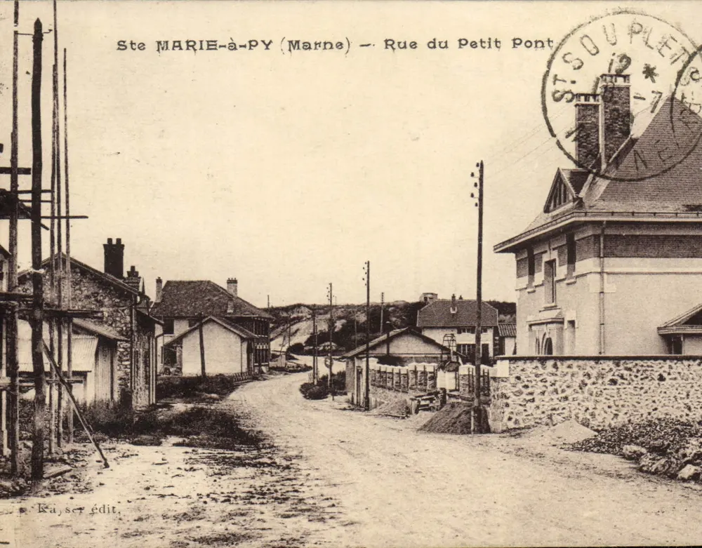 Ste MARIE-à-PY (Marne) — Rua do Pequeno Ponte — Kaiser editor - Frente