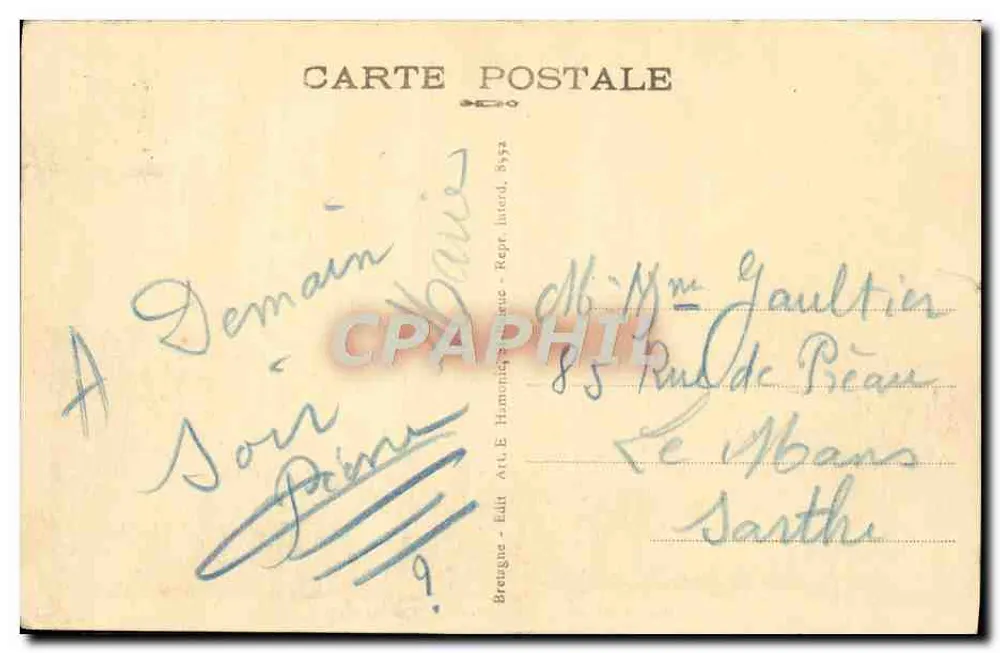 Saint-Brieuc — Kathedrale und Rathaus — Verlag HOGORY - Rückseite