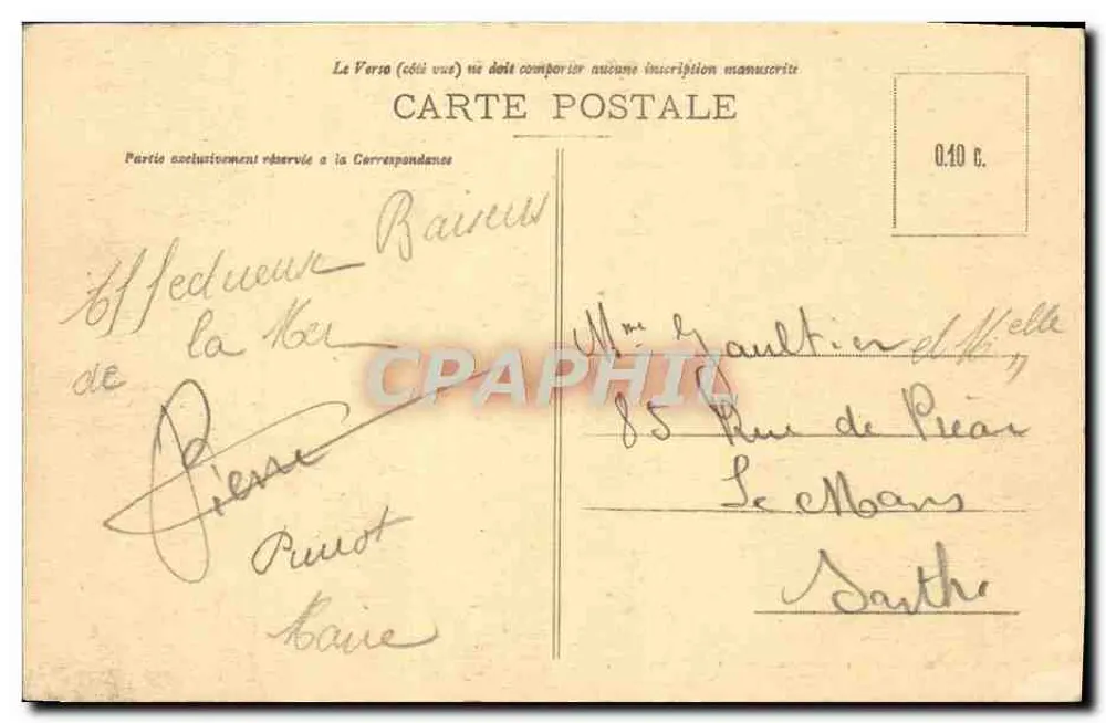 Saint-Brieuc — Le Phare et l'Entrée du Port — editor não identificado, n° II - Verso