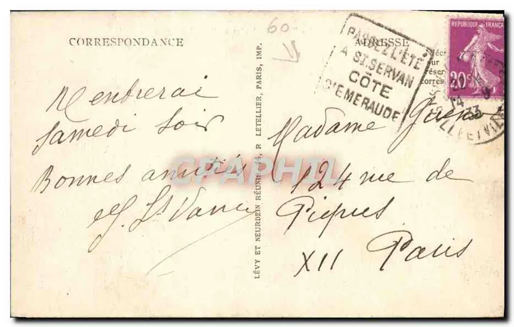 Saint-Servan — La Tour Solidor und das Fort Saint-Père — LL - Rückseite