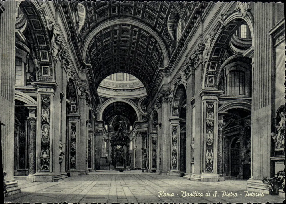 Roma - Basílica de S. Pedro - Interior — editor desconhecido, n° de série não visível - Frente
