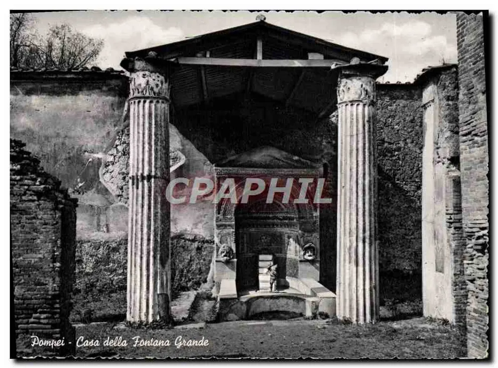 Pompéia - Casa della Fontana Grande — editor desconhecido, número de série não visível - Frente