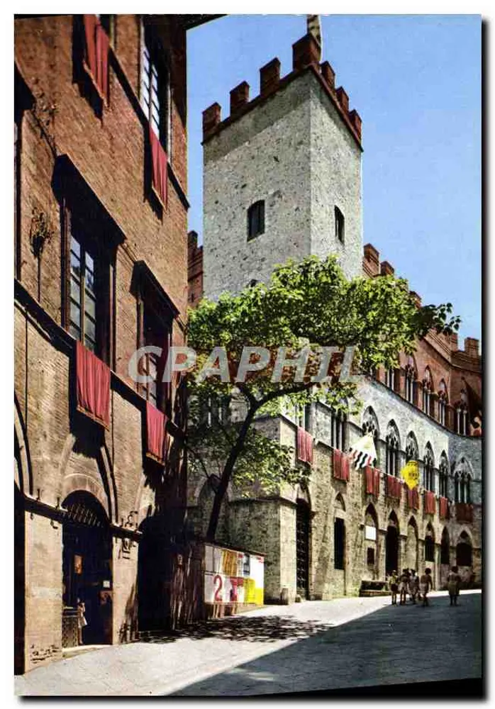 Piazza della Signoria — Torre di Arnolfo — Wydawca Fotocrom - Awers